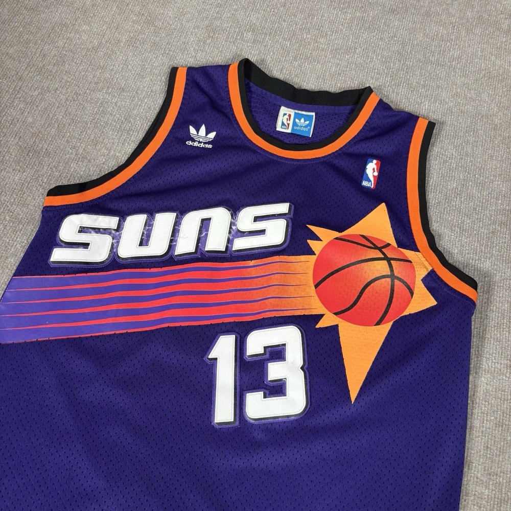 Vintage Steve Nash Phoenix Suns Jersey‎ Mens M Purple Hardwood Classics Adidas - Picture 2 of 10